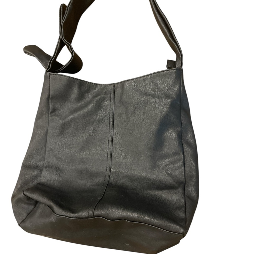 Black Leather Tote Bag